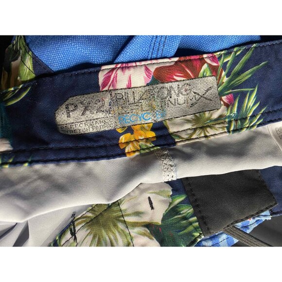 Billabong Swim Trunks Mens 36 Platinum X PX2 Board Shorts Striped Colorblock - Picture 3 of 7